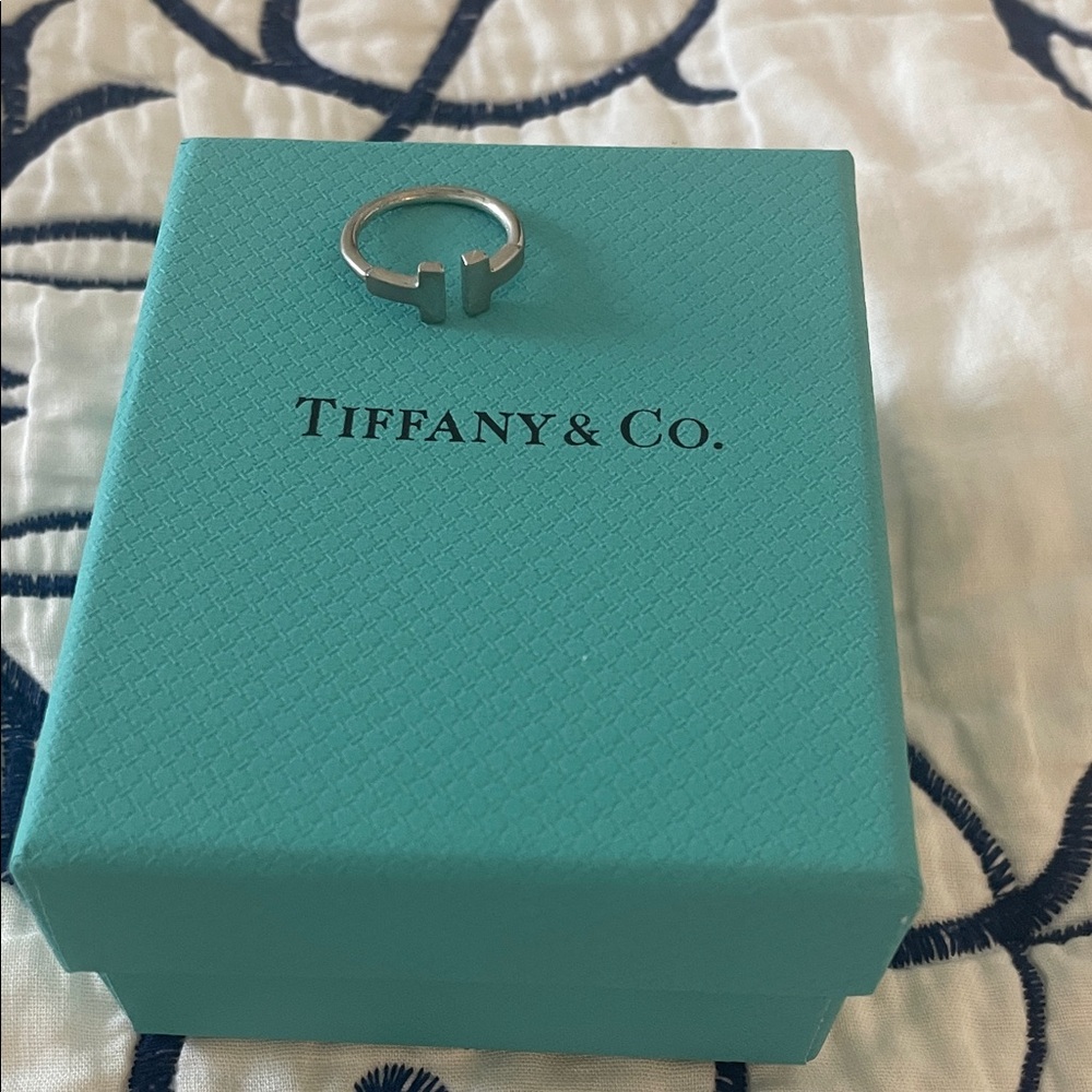 Tiffany & Co. Silver T Design Ring
